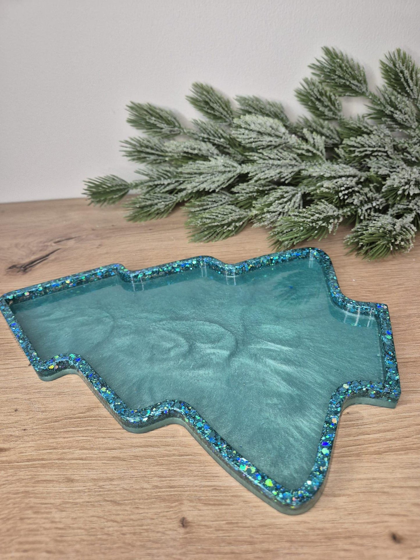 Christmas Resin Serving Tray