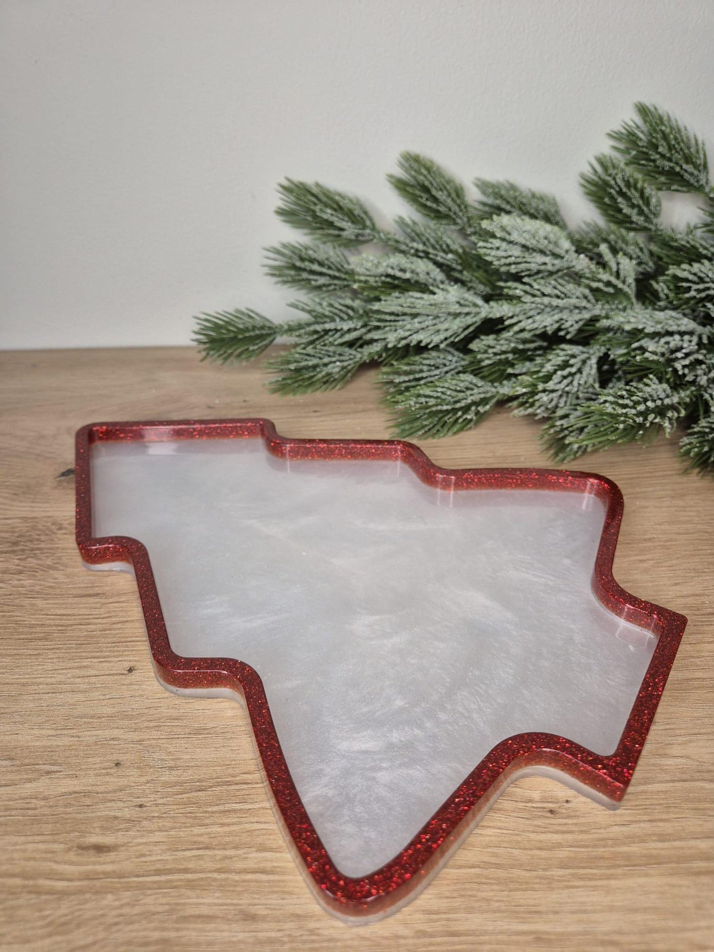 Christmas Resin Serving Tray