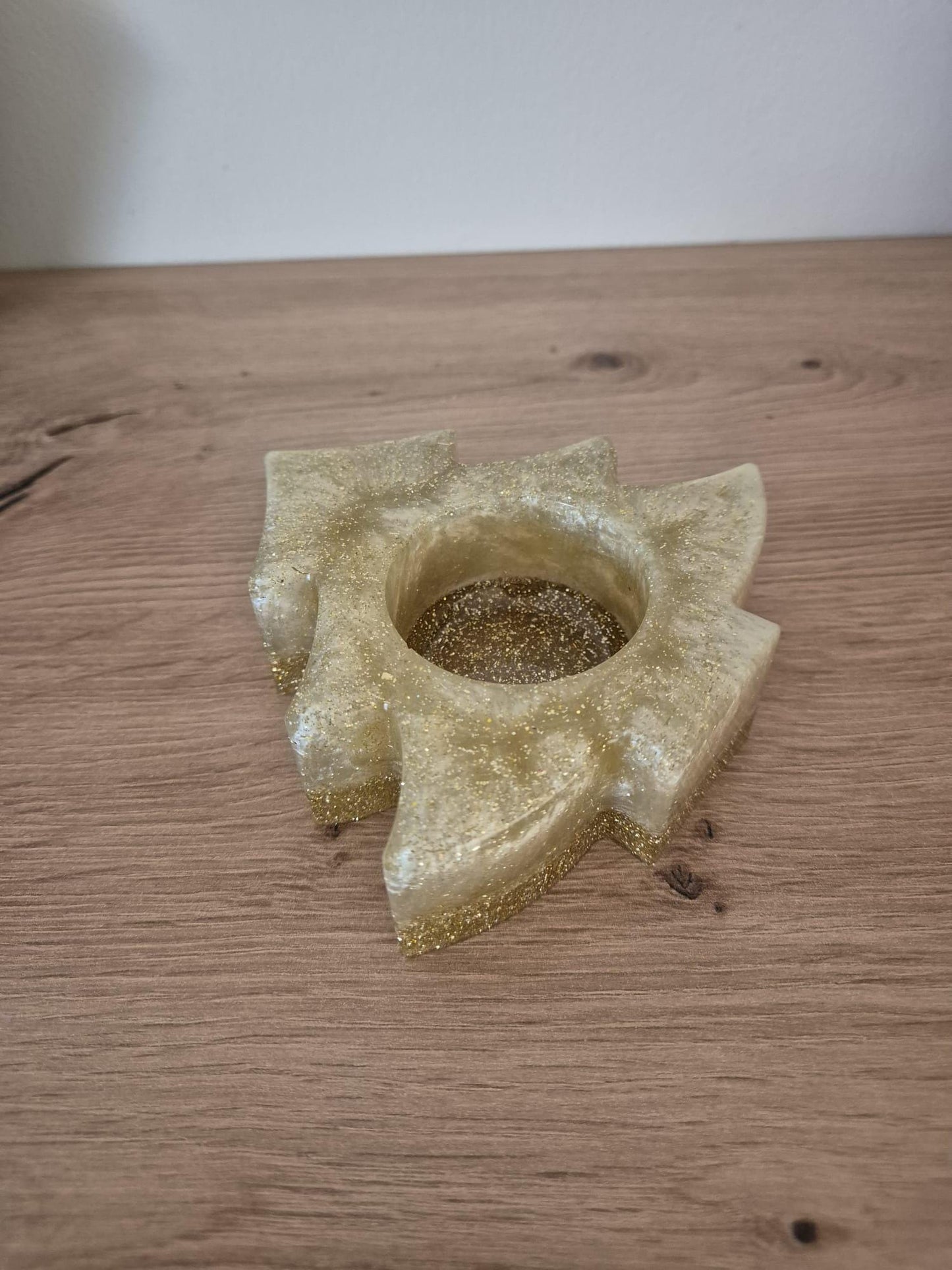 Handmade resin Christmas Tree Tealight holder Decoration