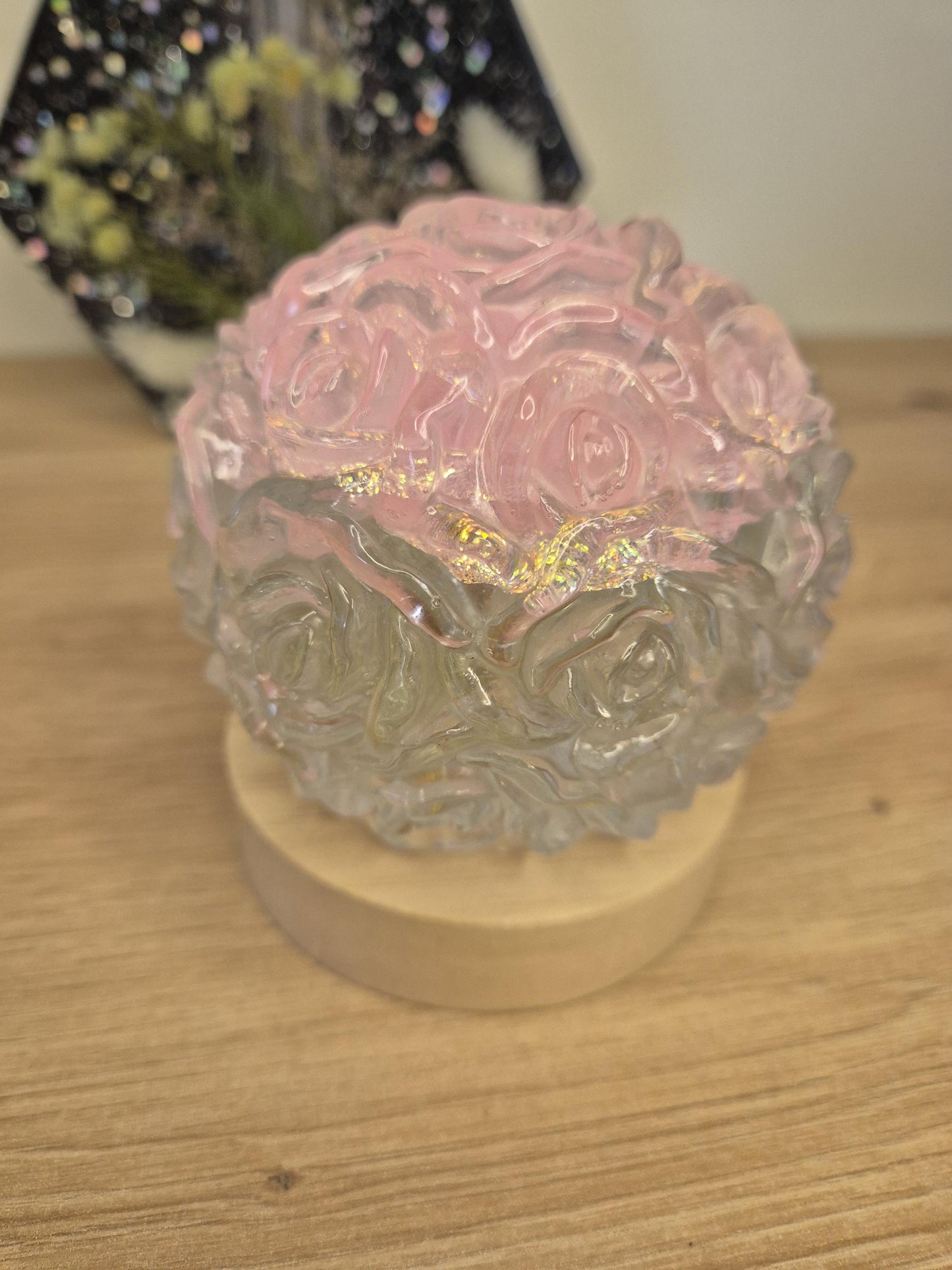 Resin Flower Night Lamp